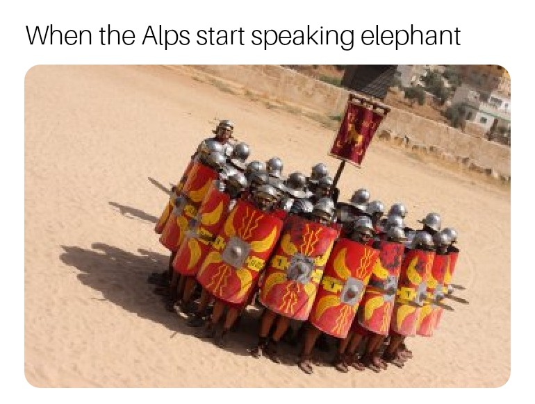 Alps start speaking elephant